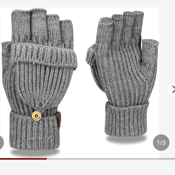 Fingerless Gloves Warm Flip new in package ONE SIZE FITS MOST - Picture 1 of 3